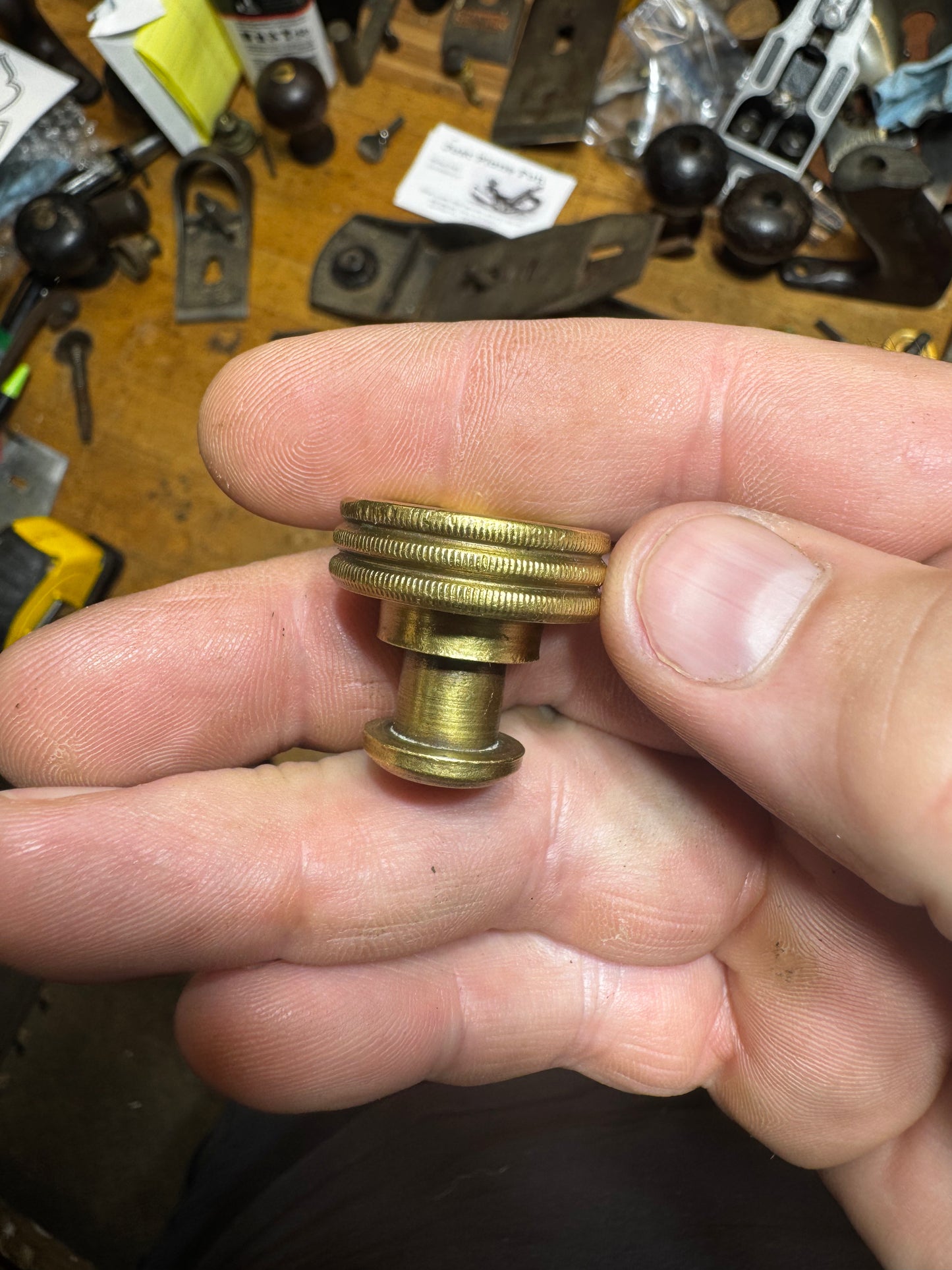 1” Stanley brass depth adjuster for bench planes - USER GRADE