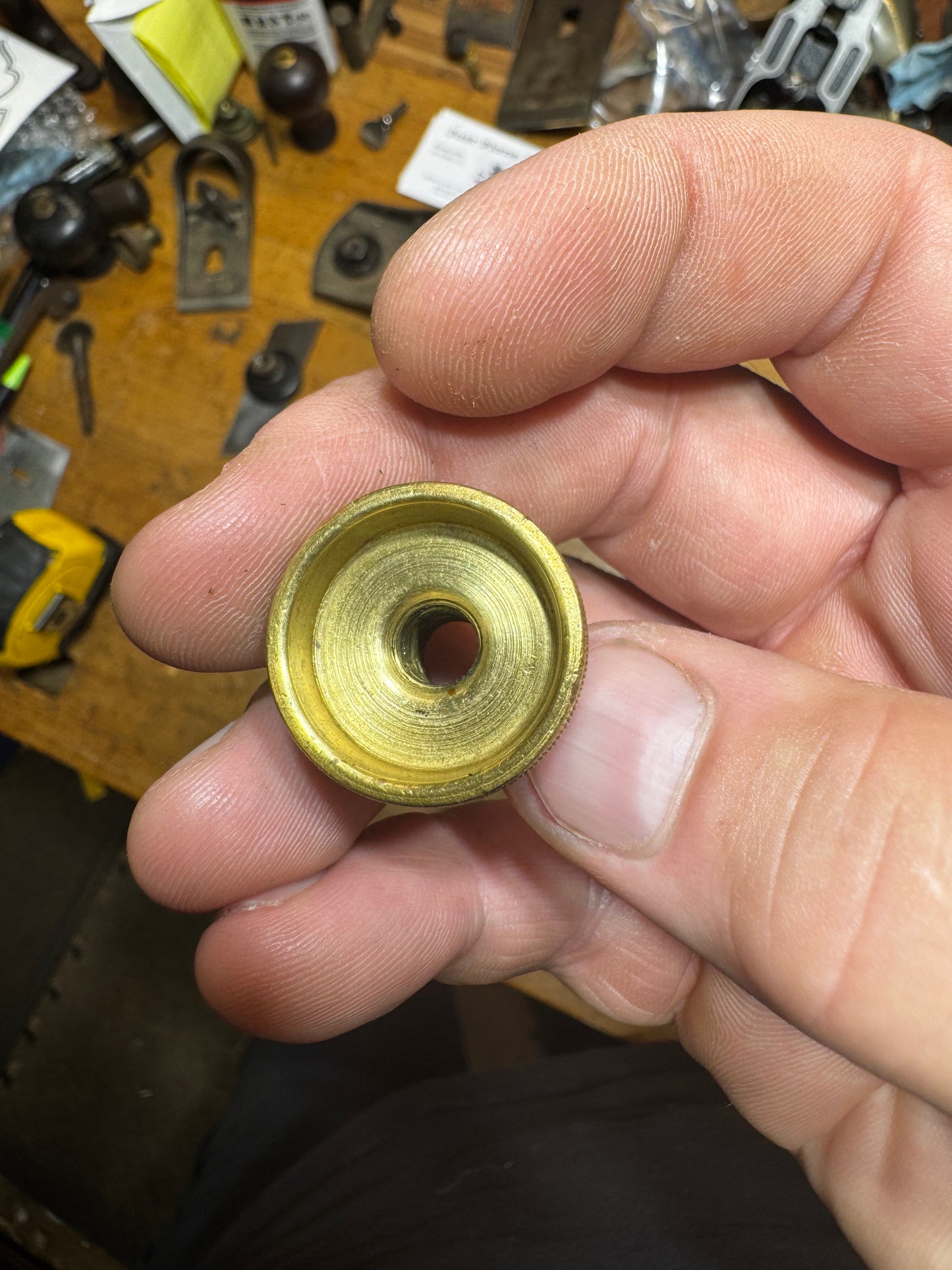 1” Stanley brass depth adjuster for bench planes - USER GRADE
