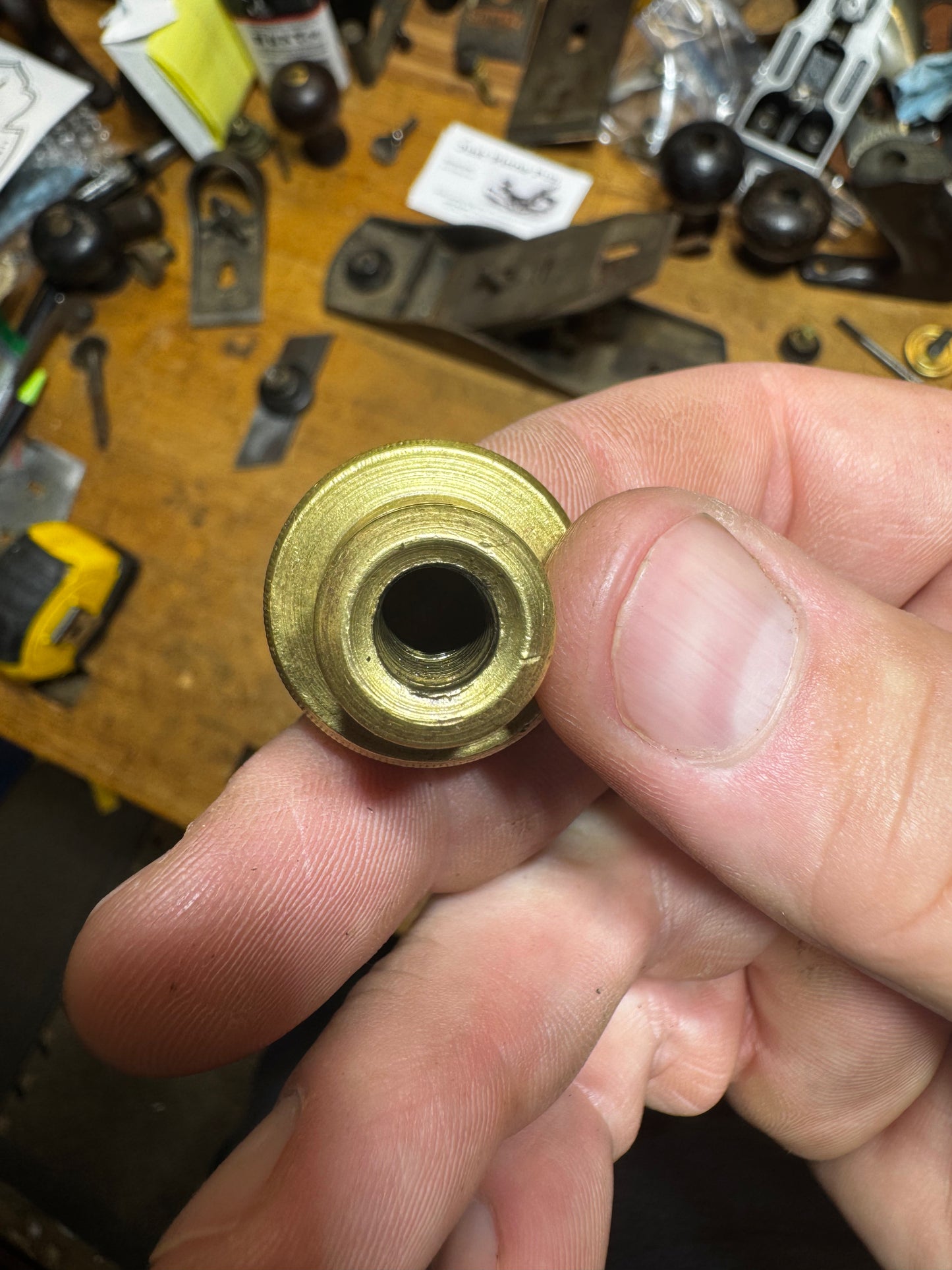 1” Stanley brass depth adjuster for bench planes - USER GRADE