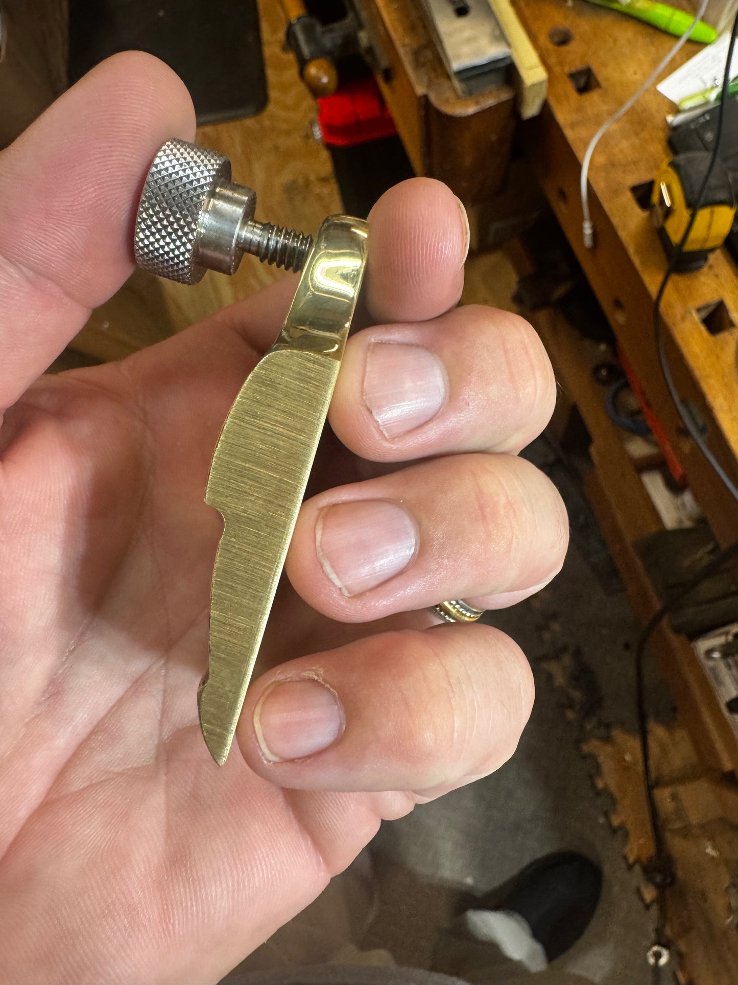 Brass reproduction No40 1/2 scrub plane lever cap