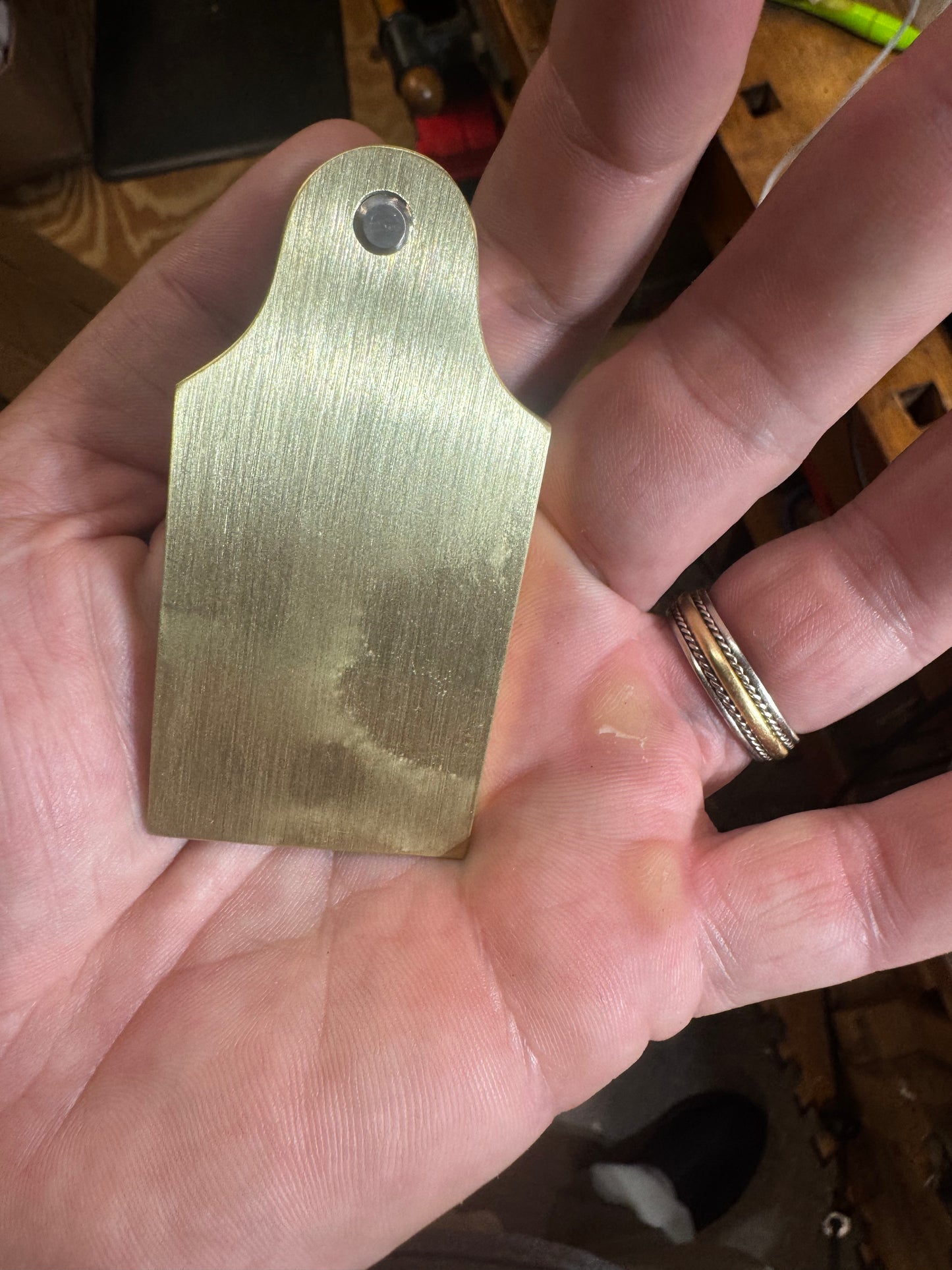 Brass reproduction No40 1/2 scrub plane lever cap