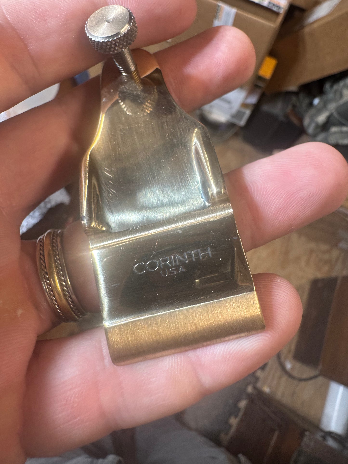 Brass reproduction No40 lever cap