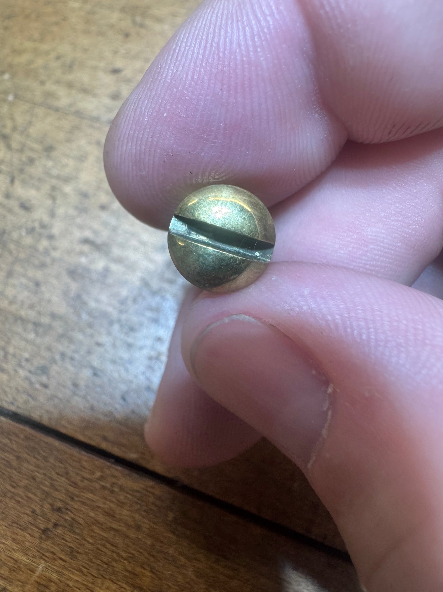 Forward tote screw - brass reproduction