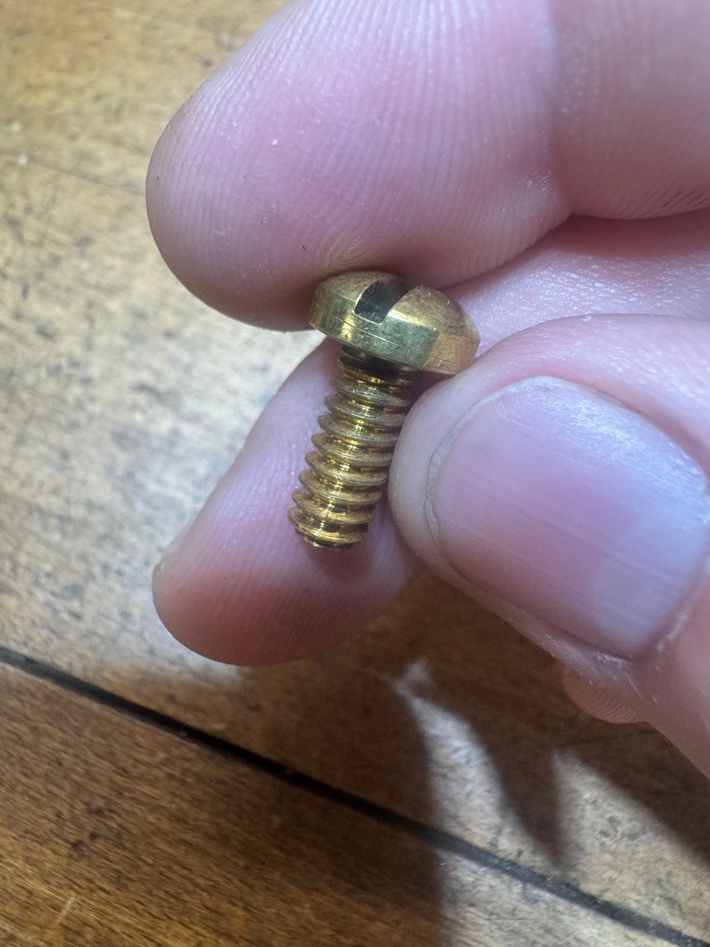 Forward tote screw - brass reproduction