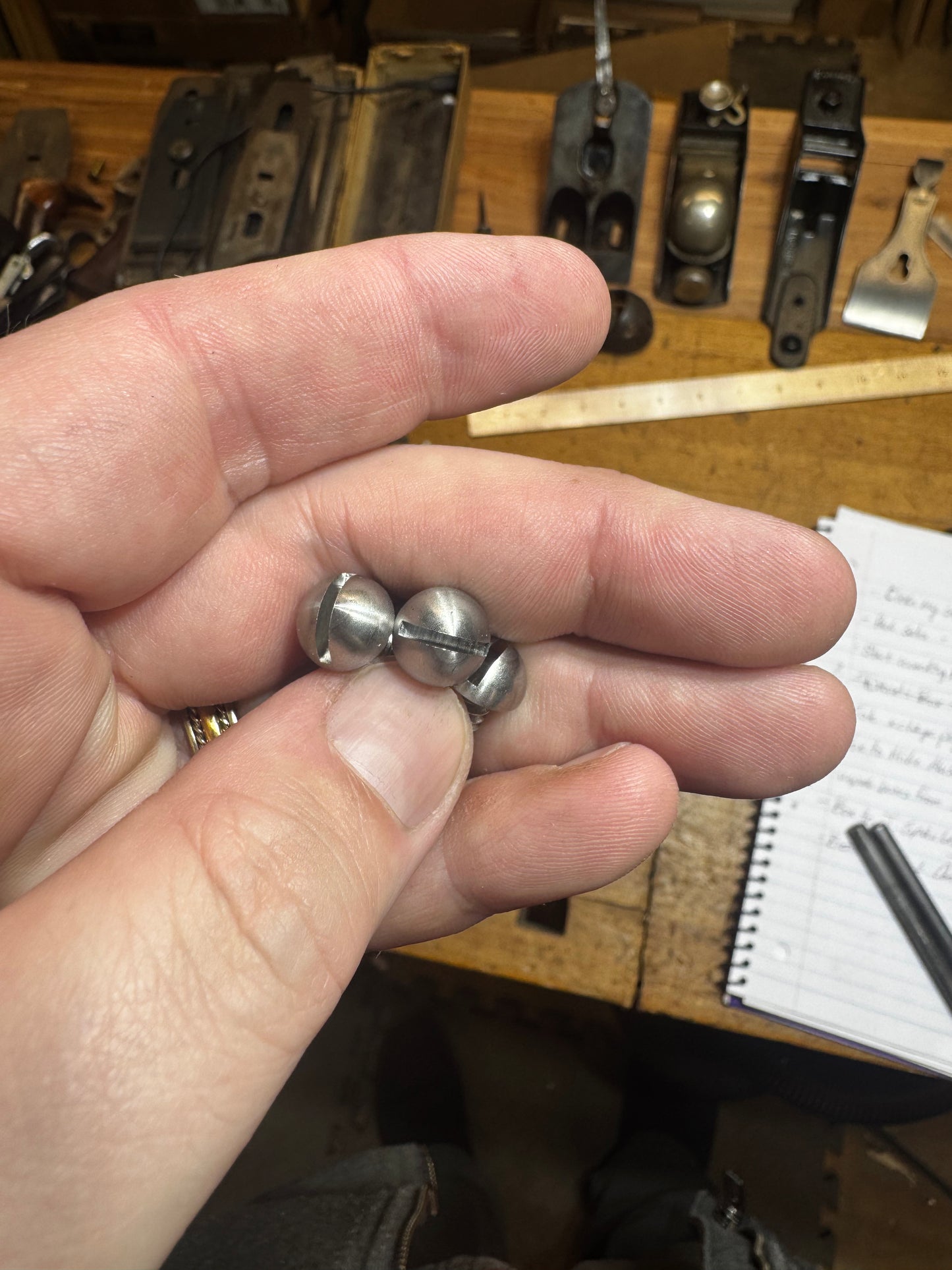 Reproduction forward tote screw - stainless steel (priced individually)