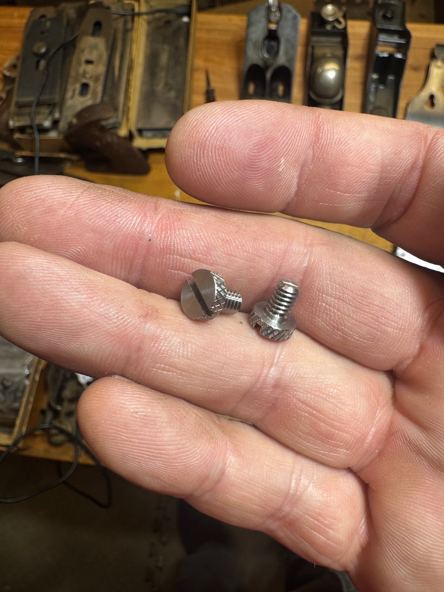 Reproduction No140 side plate screws - priced by the pair
