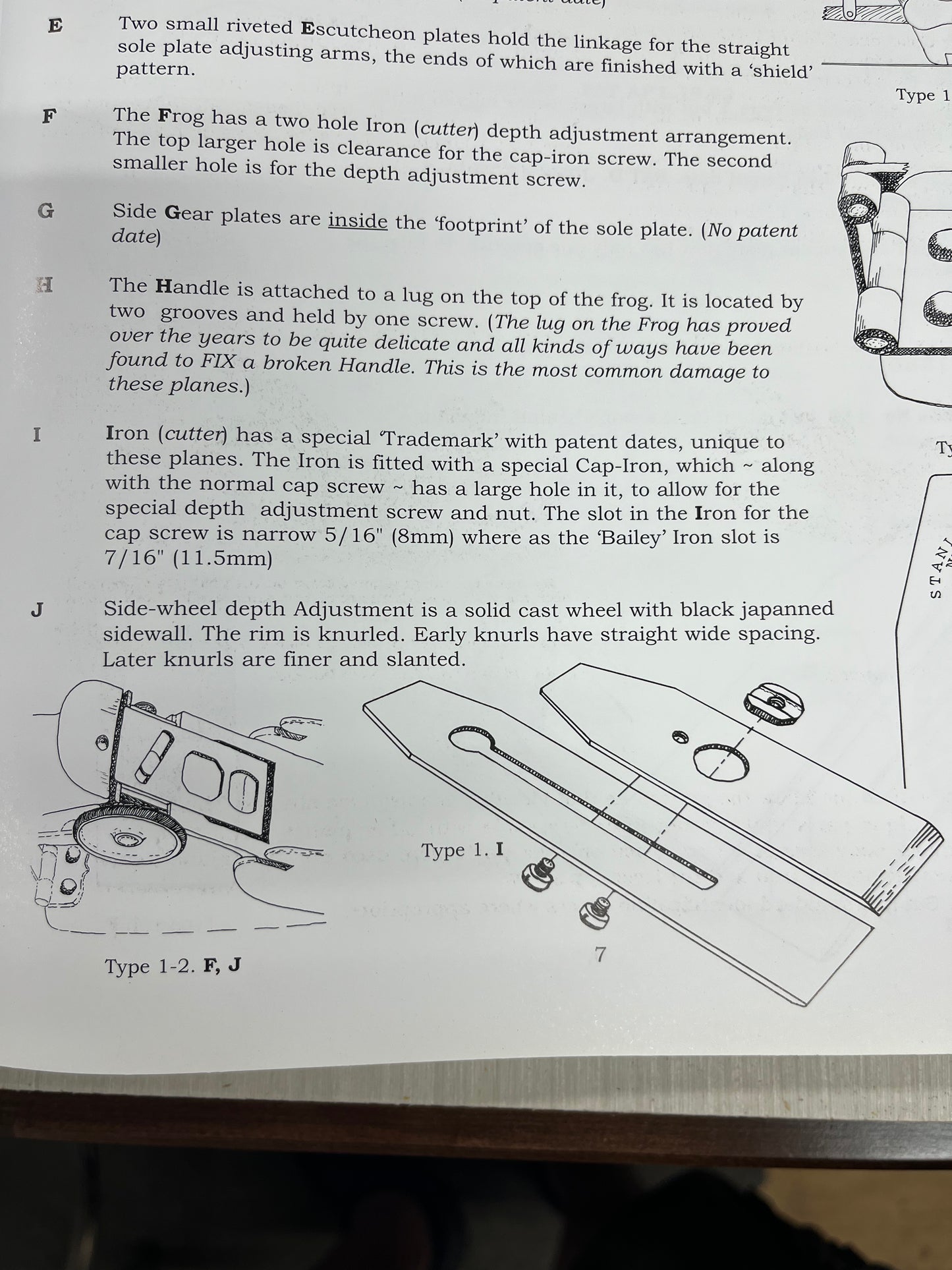 Stanley No113 frog assembly