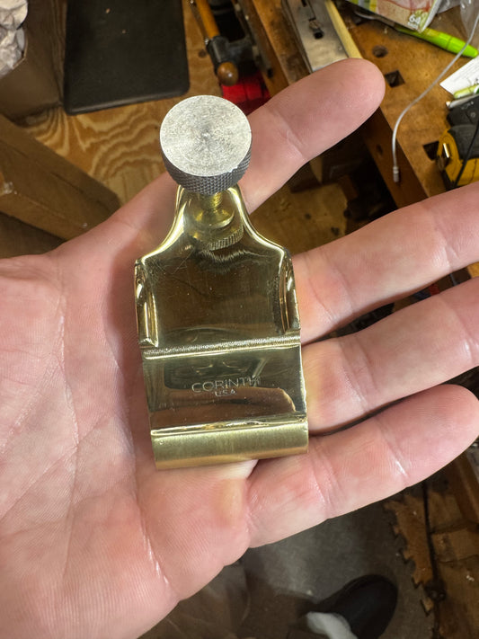 Brass reproduction No40 1/2 scrub plane lever cap
