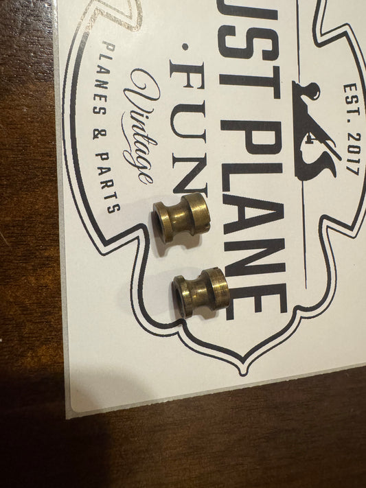 Hourglass style brass barrel nuts - 2 available, priced individually