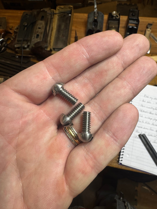 Reproduction forward tote screw - stainless steel (priced individually)